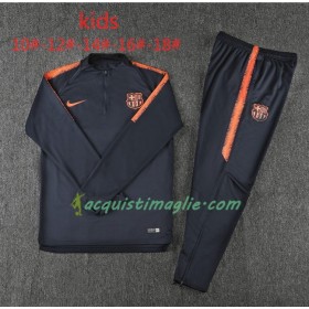 Barcellona Bambino Tute Felpe da Allenamento Giallo Arancione 2018/2019